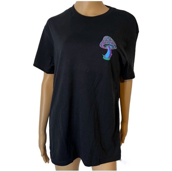 Mushroom T-Shirt Bright Neon Graphics - Picture 5 of 11